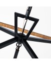 Darlana Wrapped Lantern Rattan / Black