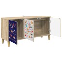 vidaXL TV skap MAINZ 102 x 33 x 50 cm Sonoma Konstruert tre