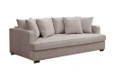 Rossita 3 seters Dyp Sofa med Hel Pute i Chenille   Grå / Brun