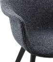 Gubi Bat Spisebordstol Polstret / Plastbase Around Bouclé 023