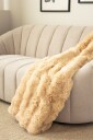 KMCarpets Bubble Pledd 130x170 Karamell
