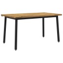 vidaXL 120 x 90 x 75 cm Solid akasietre Hvit og svart Rektangulær