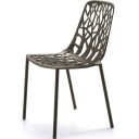 Fast Forest Spisestol Metalic Grey