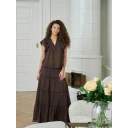 Neo Noir Dame Skjørt Brun XL,