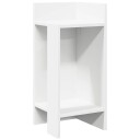  Sidebord 2 stk med hylle hvit 25,5x27x60 cm 8721158574220