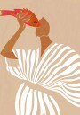 Woman Admires Fish Plakat / 100x150
