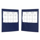  Party Telt Sidevegg 2 pcs 200 x 195 cm Blå PE og stål