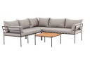Venture Design Penh sofagruppe Beige/sand 2 stk 2 seters avslutning hjørne og bord 65x65 cm Beige