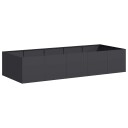  Plantekasse svart 200x80x40 cm stål