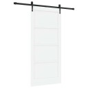 vidaXL skyvedør med beslagsett Hvit 93x202 cm Solid tre Furu