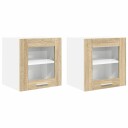  Hengende skap med lagring Riga 2 pcs Sonoma eik 40 x 31 x 40 cm