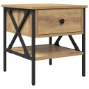  Nattbord Håndlaget Eik 40x42x45 cm Konstruert tre