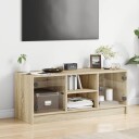 vidaXL TV-benk med dør sonoma eik 102x37x42 cm 8721012213234