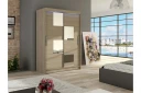 Miami Garderobe 120x58x200 cm - Beige / Grå