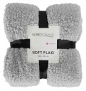 Borg Living Fleeceteppe Grå 120x160 cm Teddy fleece Ekstra myk og fin