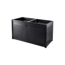 Grunnmodul MyOutdoorKitchen Nordic Line med Dør 120 cm for 2 moduler