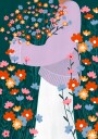 Happy Woman Holding Flowers Plakat / 40x50