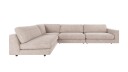 Rowico Home Duncan hjørnesofa åpen V Lys grå Greg 17 345 x 216 x 78 cm Grå
