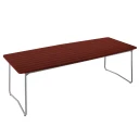 Grythyttan Stålmöbler B31 bord 230 cm Mørkerød / Varmgalvanisert