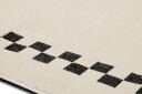 Carpretty Petit Check Border Teppe Antrasitt / Creme