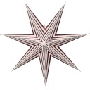 Star Trading Stripe julestjerne med lys rød 60 cm