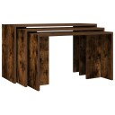  Stablebord 3 stk røkt eik konstruert tre 8721158574169