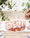PartyDeco Flytende lys Metallic Roségull - 50-pakning