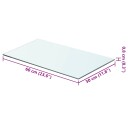 vidaXL Hyllepaneler 2 stk klart glass 60x30 cm