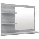 vidaXL Badespeil grå sonoma 60x10,5x45 cm konstruert tre
