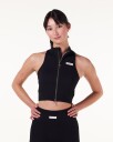 Bumpro Perfect Wide Rib Zip Tank Black - L
