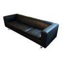 Gebruder Thonet Vienna Sofa ekte skinn