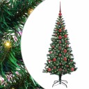  Kunstig Forhåndsopplyst Juletre grønn 120 cm PVC og metall