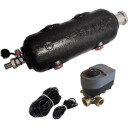 1 1/4" værkompressorsett med strømningsboks pumpe og 3 veis 1" ventil