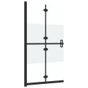 Sammenleggbar dusjvegg med halvfrostet ESG-glass 70x190 cm