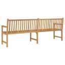 vidaXL Hagebenk 228 cm heltre teak
