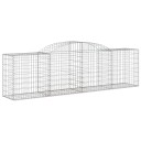 vidaXL Gabionkurver buede 3 stk 300x50x80/100 cm galvanisert jern