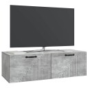  Vegghengt TV skap Betonggrå 98 x 41 x 30 cm Konstruert tre