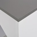 vidaXL Barbord med skap hvit 115x59x200 cm