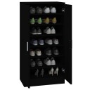 vidaXL Skoskap svart 55x35x108 cm konstruert tre