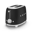 Smeg 50's Style Brødrister 2 skiver Matt Svart TSF01BLMEU