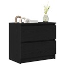  TV benk svart 60x35x54 cm konstruert tre