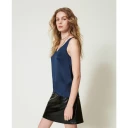 Twinset Dame Topper Blå 2XL,