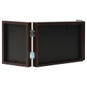 vidaXL Trefoldig fotorammekollage mørkebrun 22x15 cm+2x(10x15 cm)