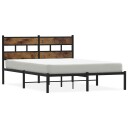  Sengeramme i metall uten madrass røkt eik 160x200 cm 8721158376459