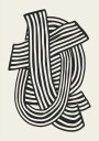 Striped Abstract In Black Poster Plakat / 70x100cm
