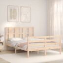 vidaXL Sengeramme med hodegavl 140x190 cm heltre 8720845992668