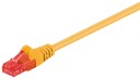 MICROCONNECT U/UTP CAT6 1M Yellow PVC BULK-MC