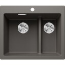 Blanco Pleon 6 Split UXI kjøkkenvask 61,5x51cm, grå