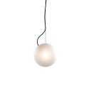 Bright Ripple Pendel Opal/Messing/Svart ledning