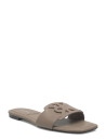 Calvin Klein Square Flat Sandal Emblem   Beige   41